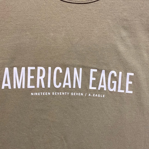 American Eagle Outfitters Shirts Merican Eagle Military Green Tshirt Poshmark